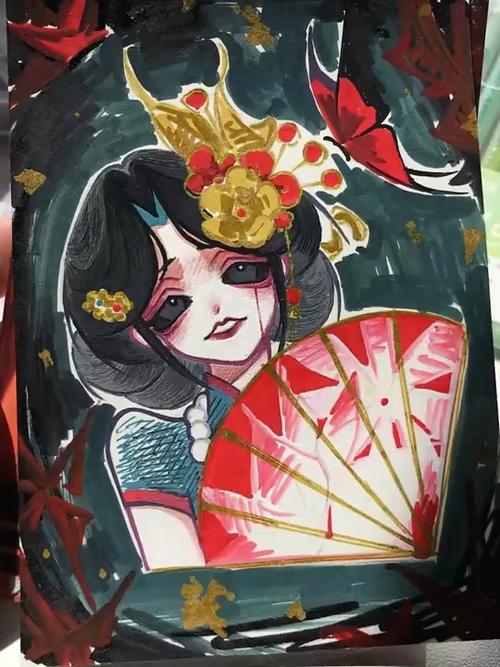 第五人格素描画红蝶