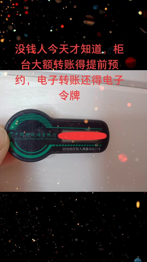 中国银行拿不到电子口令牌就转不了