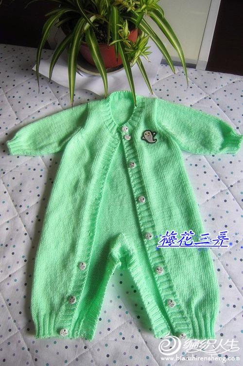 婴幼儿棒针连体衣的编织