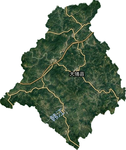大埔县地图