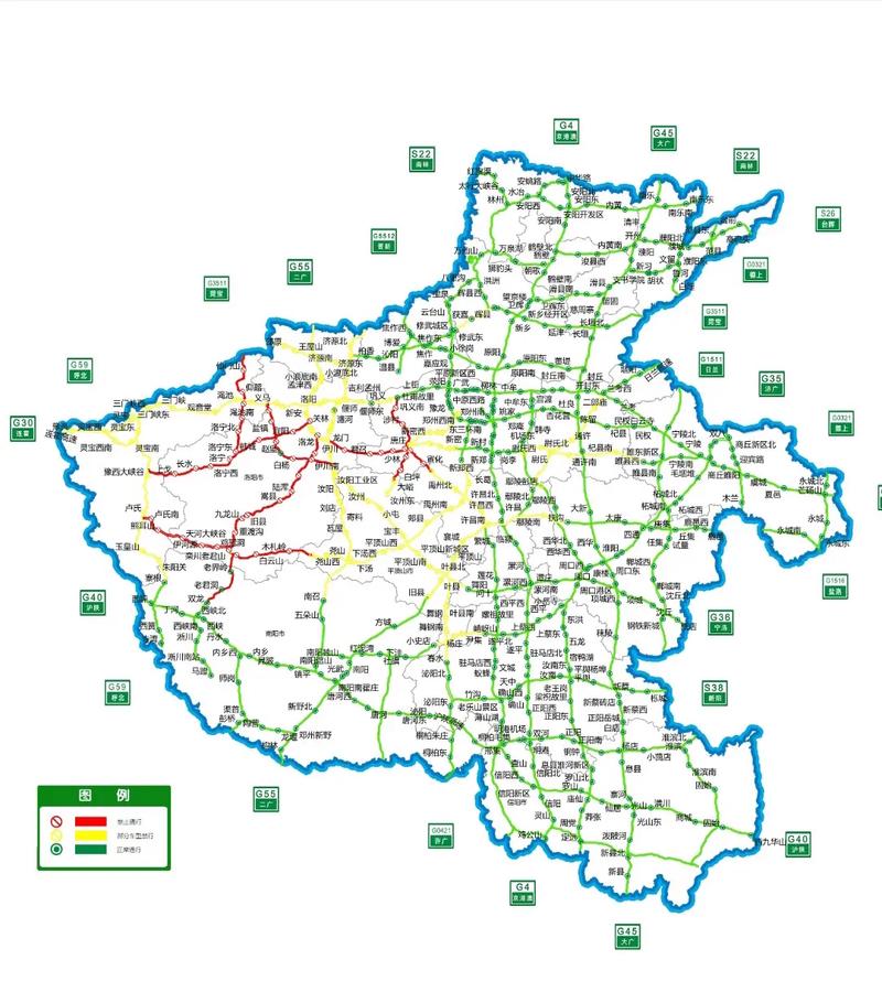河南交通图