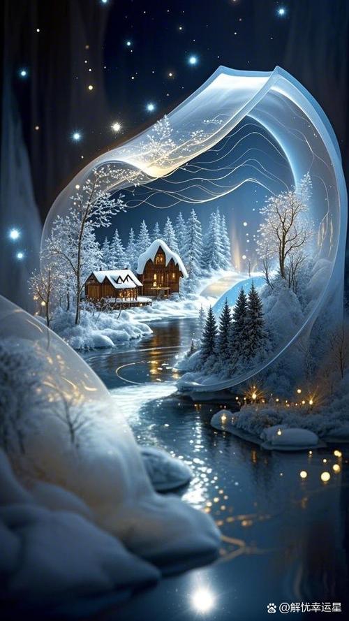 动漫雪地人物图片