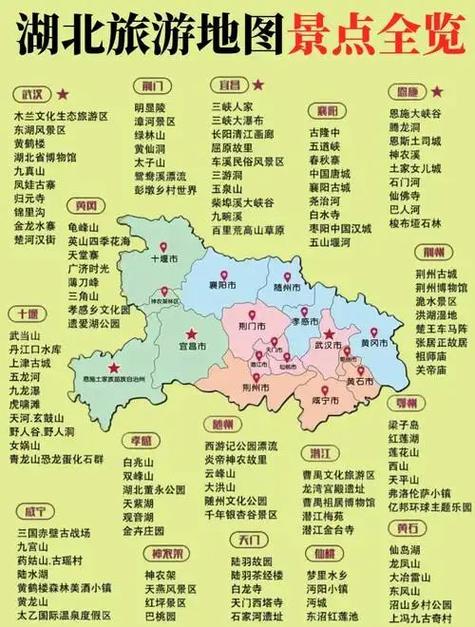 武汉地图景点分布图