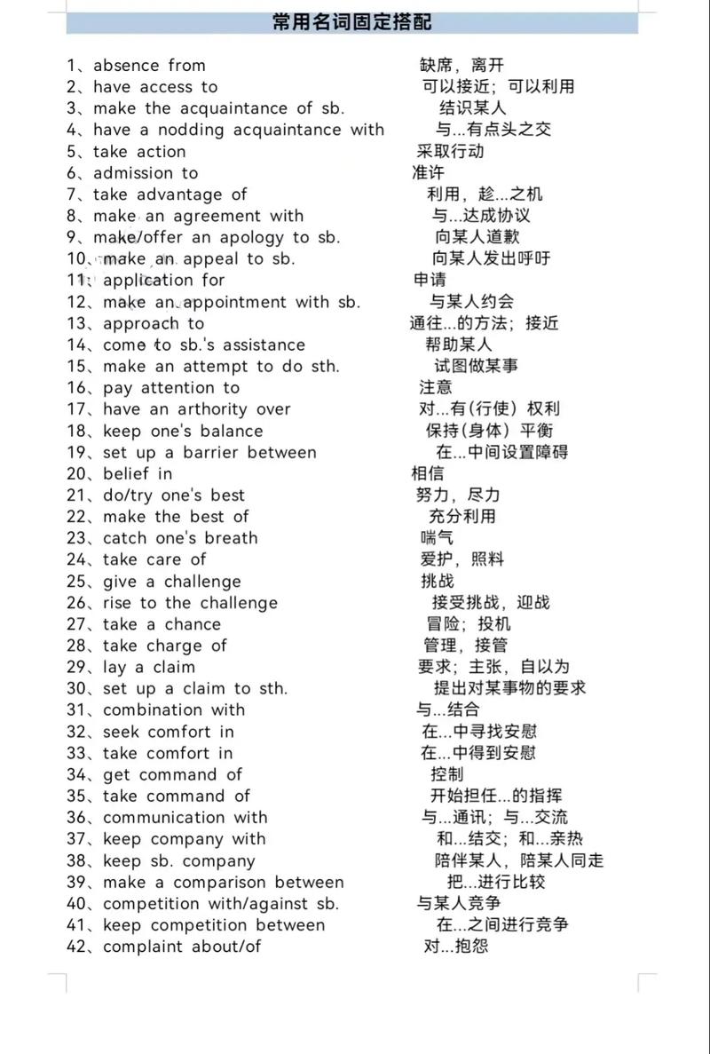 名词后跟什么词