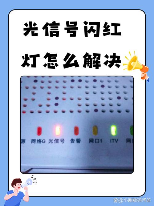 宽带光纤闪红灯是什么意思