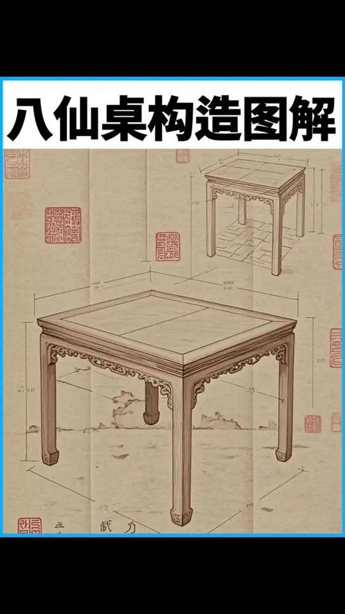 八仙桌图片 尺寸