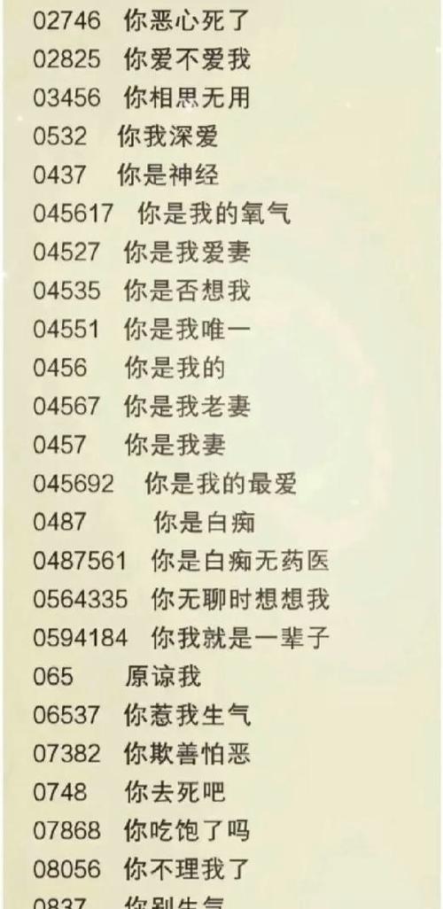 寓意好的6个数字密码