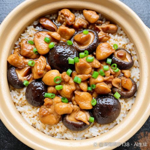 香菇滑鸡砂锅饭