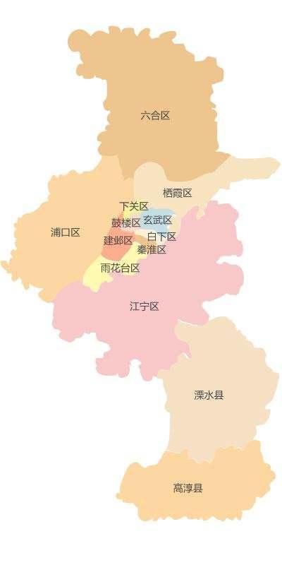 南京行政区划地图 南京行政区划地图