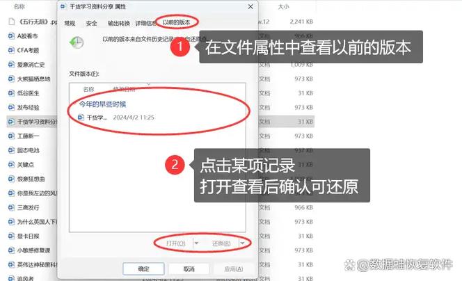 文件被替换了怎么恢复找到之前文件
