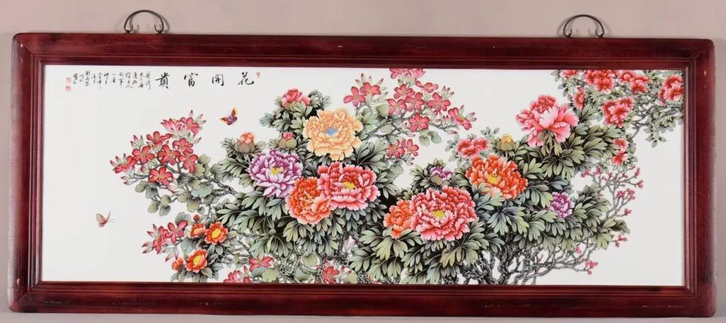 粉彩画作品