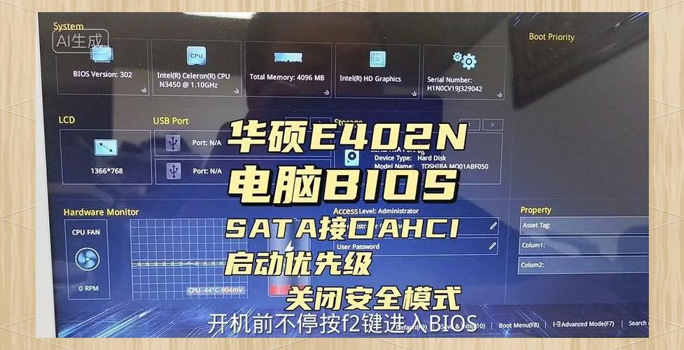华硕主板bios灯光设置