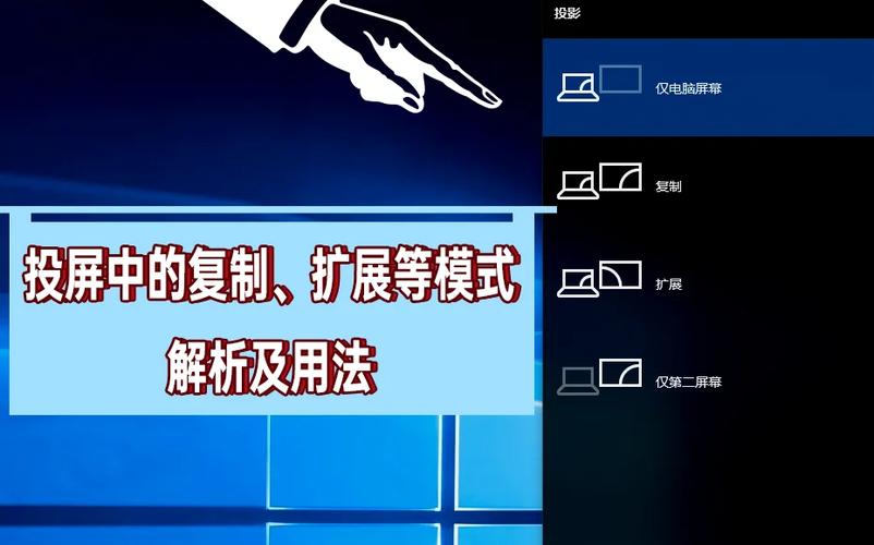 电脑投影选复制还是扩展
