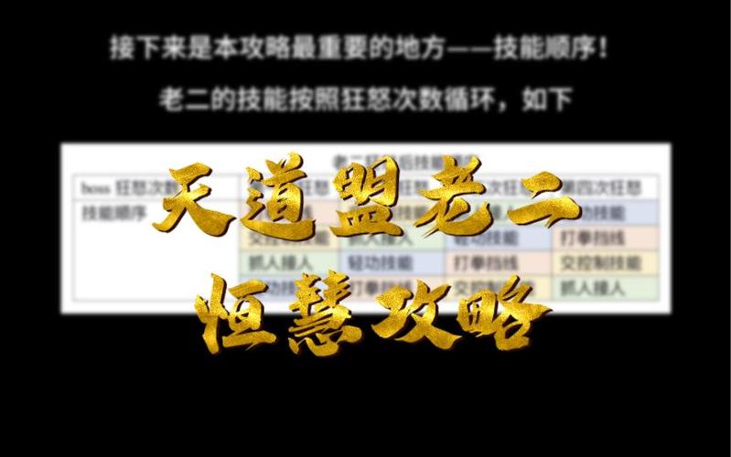 天道盟攻略