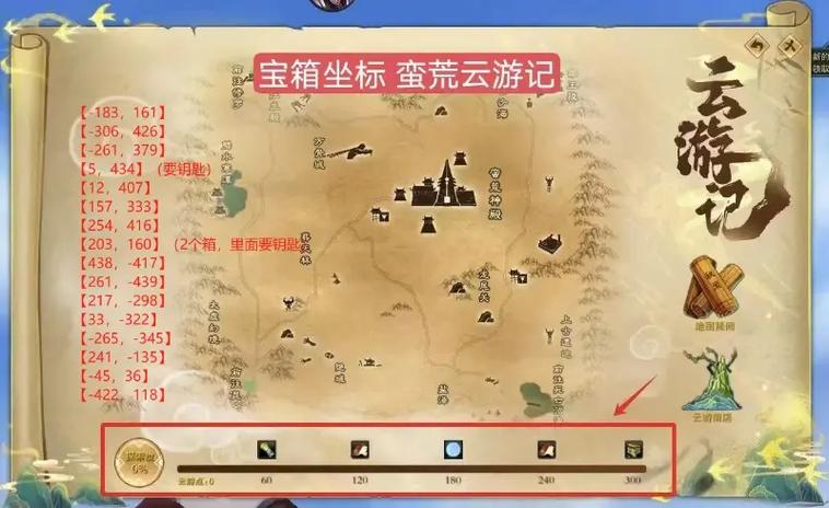 诛仙3寻宝图鉴坐标怎么找