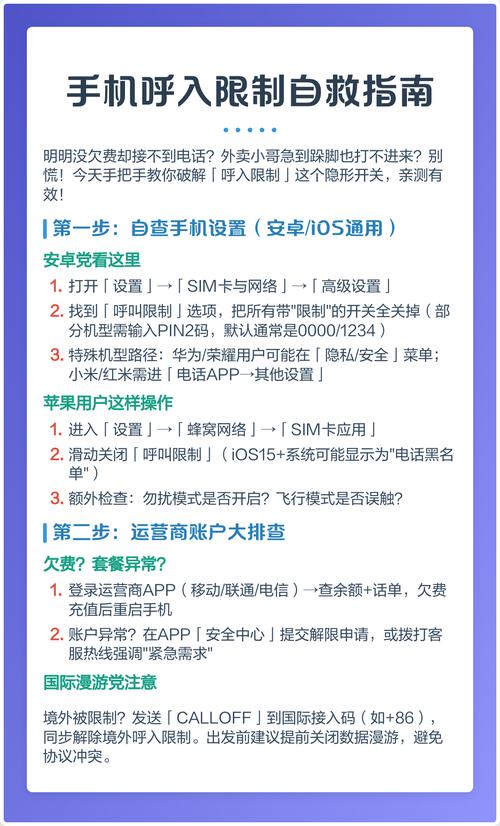呼入限制怎么设置