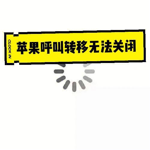苹果呼叫转移设置不成功