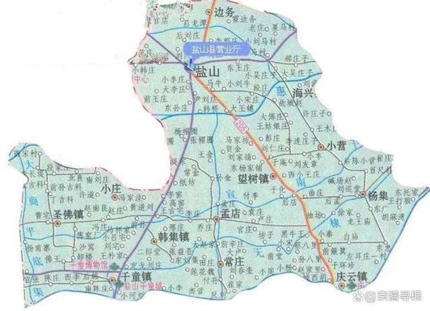 河此省盐山县地图