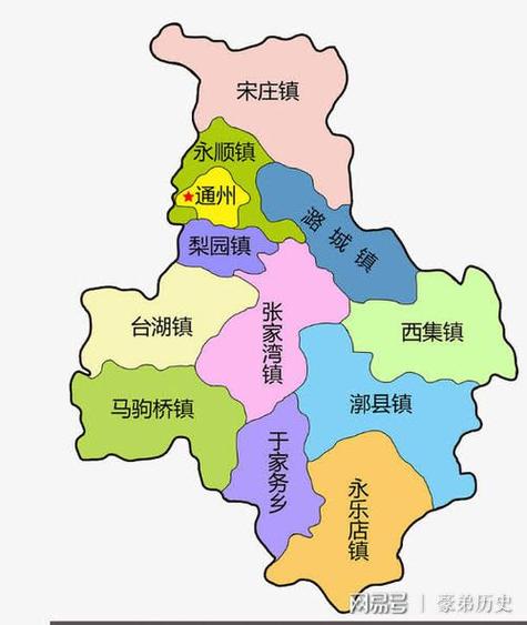 通州行政区区划图
