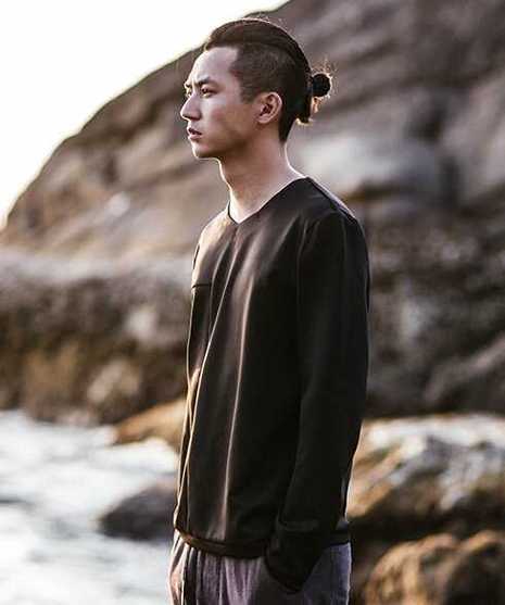 男士扎小辫发型的留法