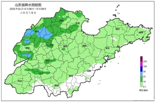 明天山东省哪里有雨