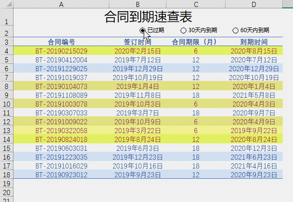 到期提醒怎么设置