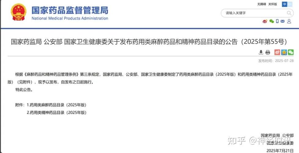 二类精神药品目录2025最新版