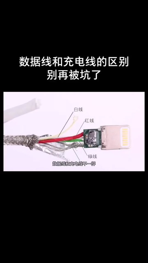 手机数据线里面哪两根是电源线