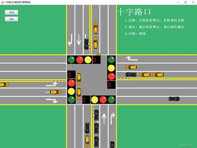 路口中间一前一后2个灯