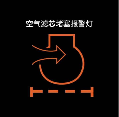 空气滤芯堵塞指示灯是什么样的
