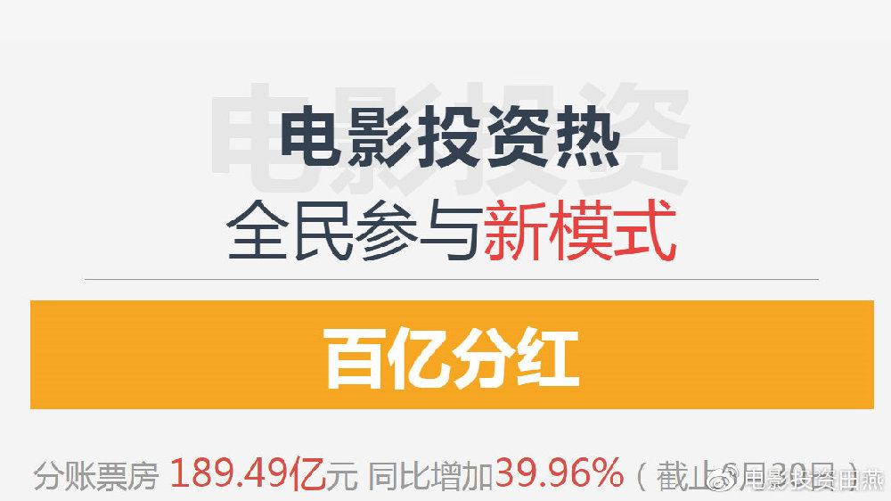 投资影视项目靠谱吗