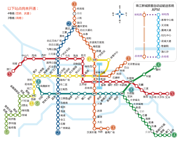 广州地铁地图全图高清