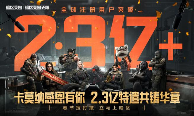 暗区突围全球注册人数
