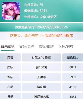 王者荣耀周一几点可以改战区