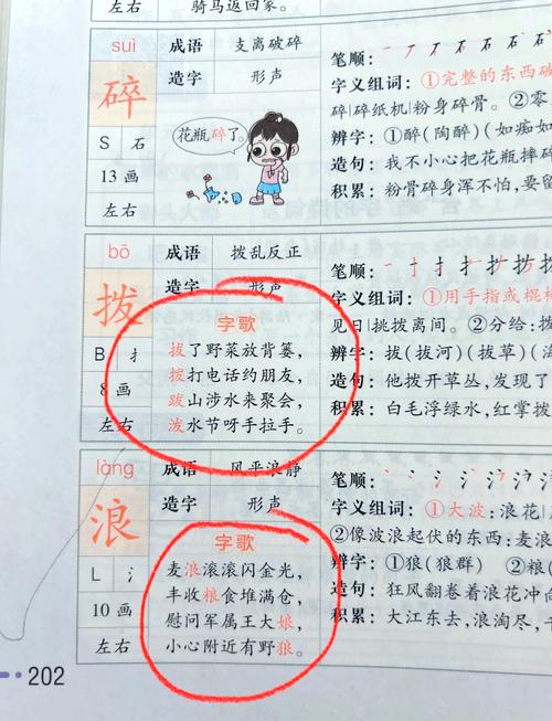 拔拨泼波区分顺口溜 拔拨泼波区分顺口溜