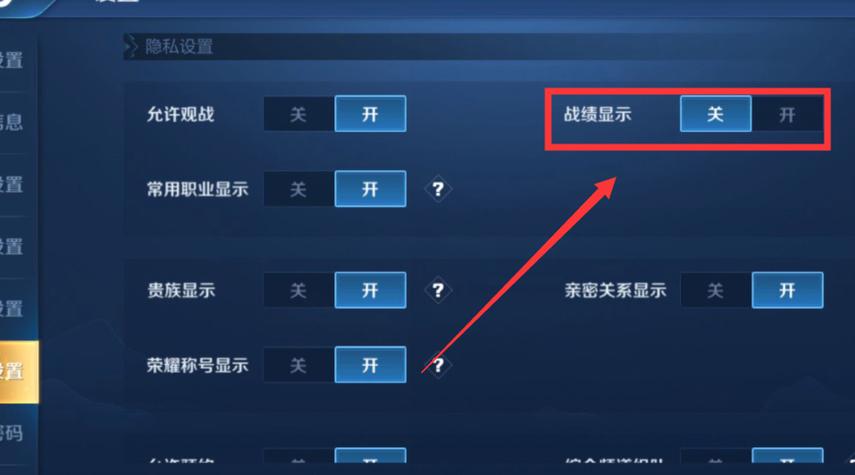 王者荣耀战绩怎么打开权限