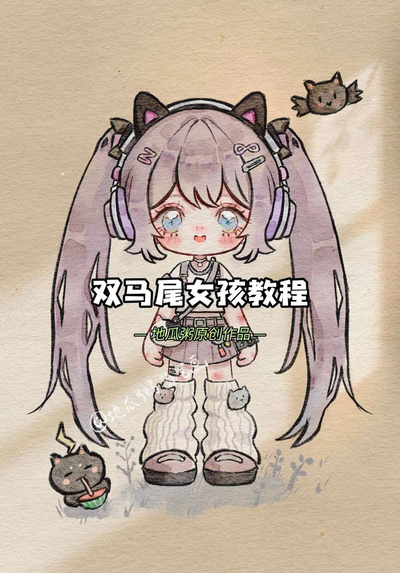 画q版动漫人物萌少女步骤