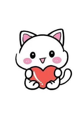 带爱心的猫