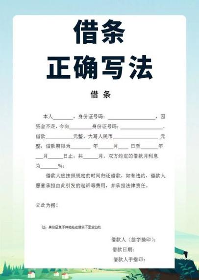 公司向个人借款借条