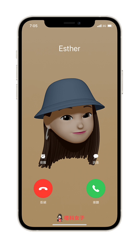 iphone通话界面小头像