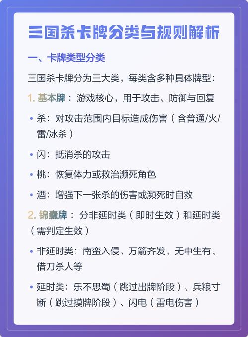三国杀纸牌游戏规则说明