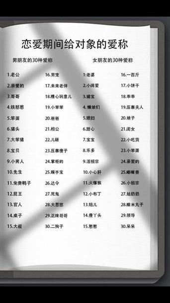 情侣的备注特别的昵称