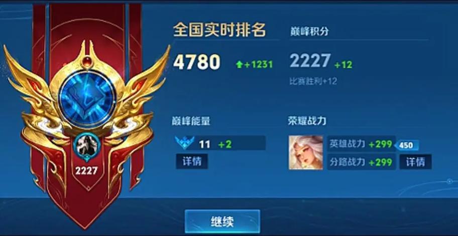 巅峰赛会显示排位吗