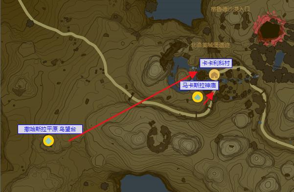 卡卡利科村地图开启