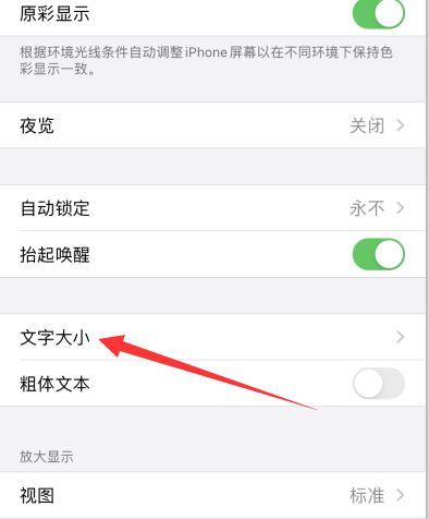 苹果如何让字体变大