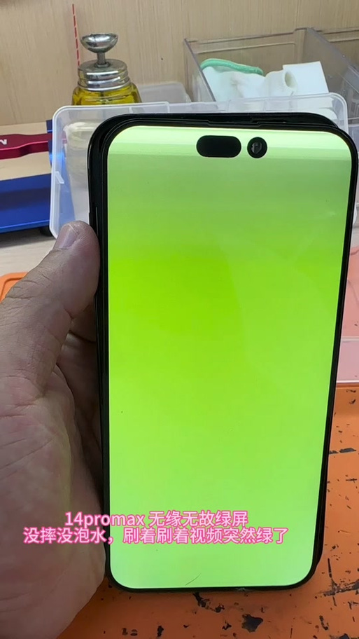 手机屏幕一直闪绿色