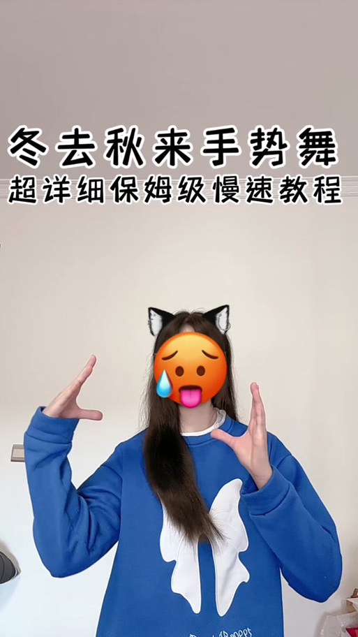 你若三冬手势舞慢动作