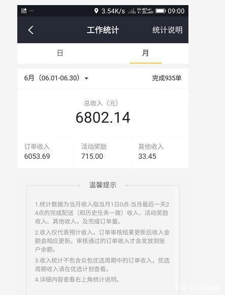 美团众包骑手的兼职收入截图3