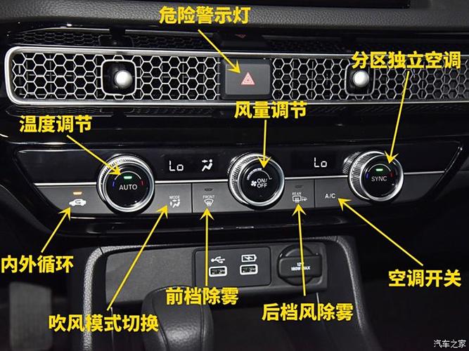 十一代思域车内按键功能介绍截图2