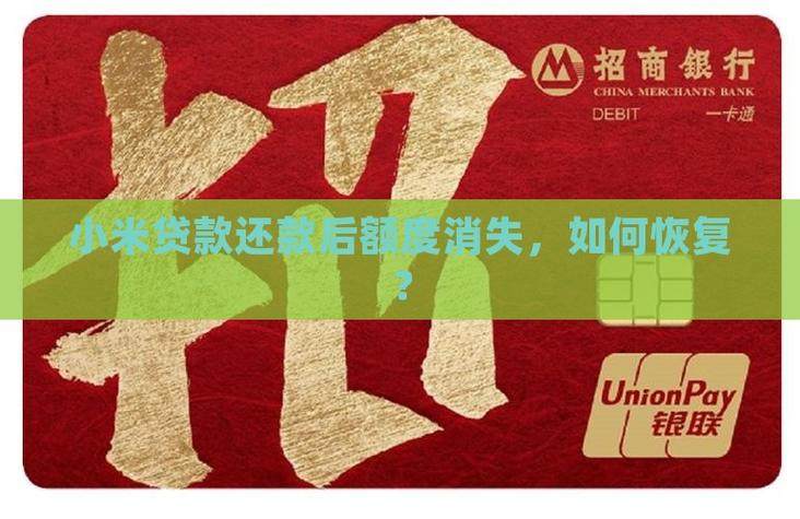 我的小米贷款没有额度